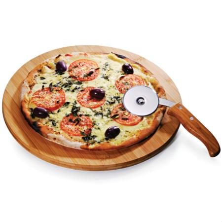 Kit Pizza em Bambu Napoli 35 cm 02 pç
