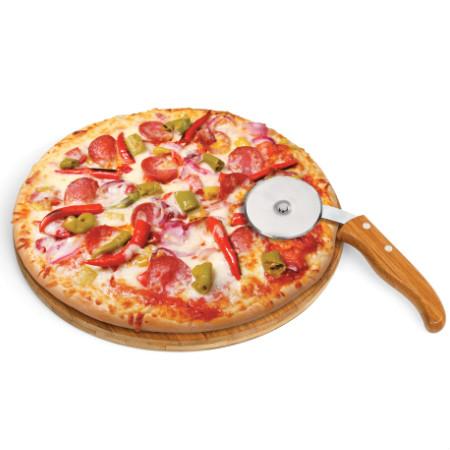 Kit Pizza em Bambu Napoli 30 cm 02 pç