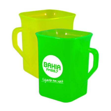 Caneca Quadrada Neon 250 ml